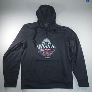 Reebok St. Louis Blues Hoodie Size Small 2017 NHL Winter Classic Sweatshirt